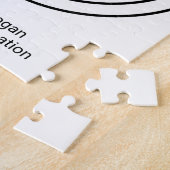 ロゴビジネスのミニマル企業のリストのモダン追加 ジグソーパズル (側面)
