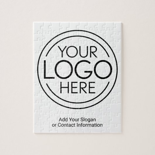 ロゴビジネスのミニマル企業のリストのモダン追加 ジグソーパズル (縦)