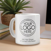 ロゴビジネスのミニマル企業のリストのモダン追加 ジャンボコーヒーマグカップ