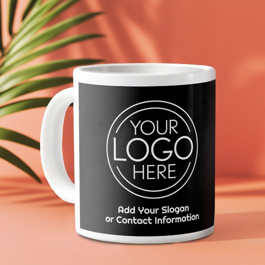 ロゴビジネスのミニマル企業のリストのモダン追加 ジャンボコーヒーマグカップ