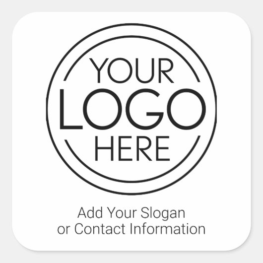 ロゴビジネスのミニマル企業のリストのモダン追加 スクエアシール (正面)