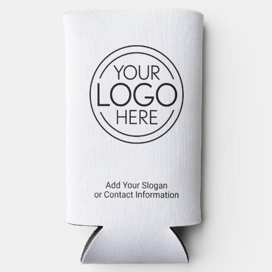 ロゴビジネスのミニマル企業のリストのモダン追加 スリム缶クーラー (正面)