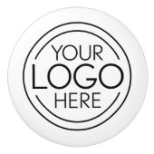 ロゴビジネスのミニマル企業のリストのモダン追加 セラミックノブ (正面)