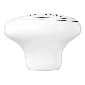 ロゴビジネスのミニマル企業のリストのモダン追加 セラミックノブ (側面)