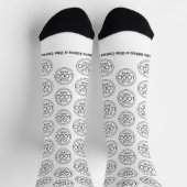 ロゴビジネスのミニマル企業のリストのモダン追加 ソックス (上部)