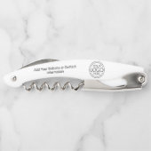 ロゴビジネスのミニマル企業のリストのモダン追加 ソムリエナイフ (裏面)