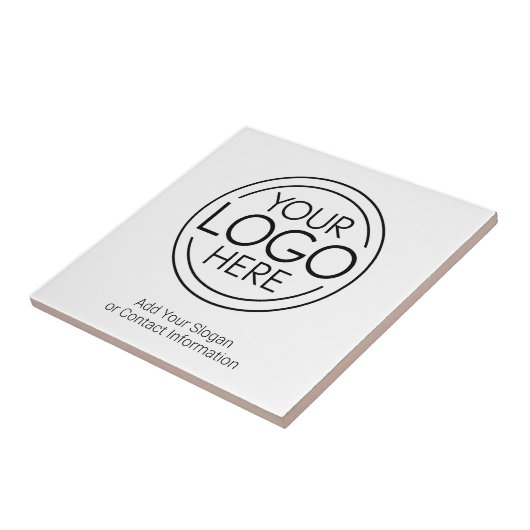 ロゴビジネスのミニマル企業のリストのモダン追加 タイル (側面)