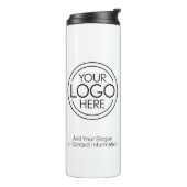 ロゴビジネスのミニマル企業のリストのモダン追加 タンブラー (回転左)