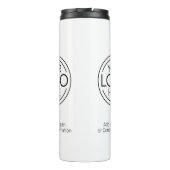 ロゴビジネスのミニマル企業のリストのモダン追加 タンブラー (裏面)