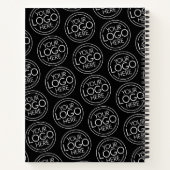 ロゴビジネスのミニマル企業のリストのモダン追加 ノートブック (裏面)