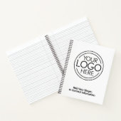 ロゴビジネスのミニマル企業のリストのモダン追加 ノートブック (内部)