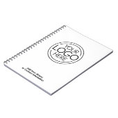 ロゴビジネスのミニマル企業のリストのモダン追加 ノートブック (左側)