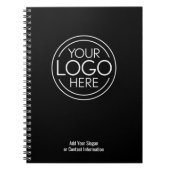 ロゴビジネスのミニマル企業のリストのモダン追加 ノートブック (正面)