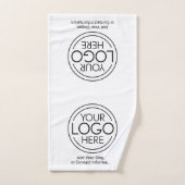 ロゴビジネスのミニマル企業のリストのモダン追加 バスタオルセット (ハンドタオル)