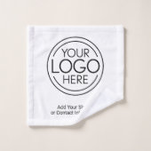 ロゴビジネスのミニマル企業のリストのモダン追加 バスタオルセット (ウォッシュタオル)