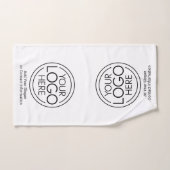 ロゴビジネスのミニマル企業のリストのモダン追加 バスタオルセット (ハンドタオル)