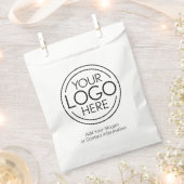 ロゴビジネスのミニマル企業のリストのモダン追加 フェイバーバッグ (クリップ留めされた状態)