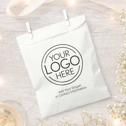 ロゴビジネスのミニマル企業のリストのモダン追加 フェイバーバッグ (クリップ留めされた状態)