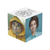 ロゴビジネスのミニマル企業のリストのモダン追加 フォトキューブ (裏面アングル)