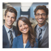 ロゴビジネスのミニマル企業のリストのモダン追加 フォトキューブ (正面)