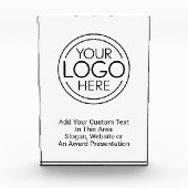 ロゴビジネスのミニマル企業のリストのモダン追加 フォトブロック (正面)