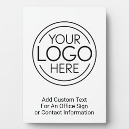 ロゴビジネスのミニマル企業のリストのモダン追加 フォトプラーク