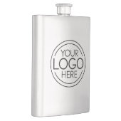 ロゴビジネスのミニマル企業のリストのモダン追加 フラスク (右)