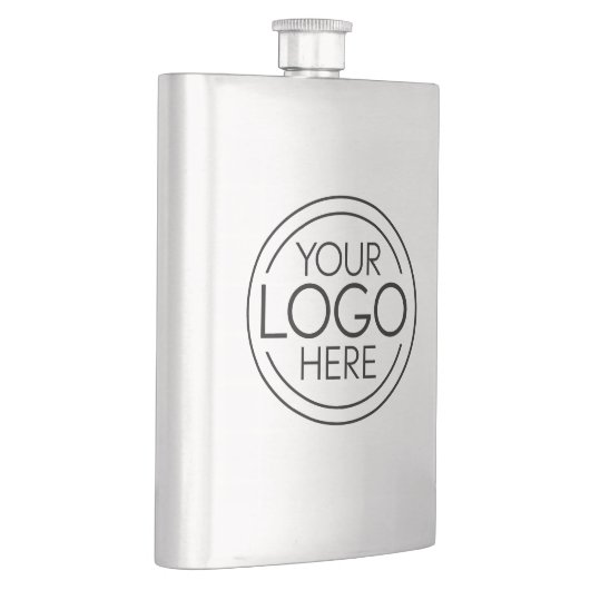 ロゴビジネスのミニマル企業のリストのモダン追加 フラスク (右)