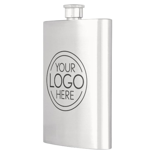 ロゴビジネスのミニマル企業のリストのモダン追加 フラスク (左)