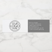 ロゴビジネスのミニマル企業のリストのモダン追加 ペットボトルラベル (シングルラベル)