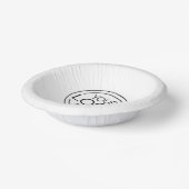 ロゴビジネスのミニマル企業のリストのモダン追加 ペーパーボウル (傾斜あり)