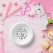 ロゴビジネスのミニマル企業のリストのモダン追加 ペーパーボウル (パーティー)