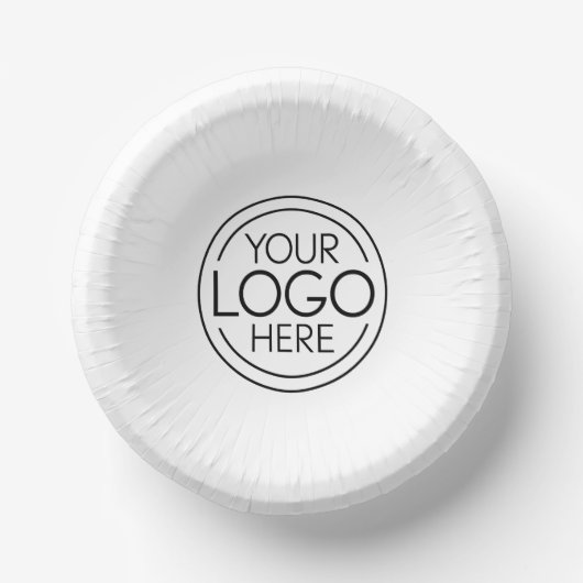 ロゴビジネスのミニマル企業のリストのモダン追加 ペーパーボウル (正面)