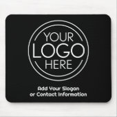 ロゴビジネスのミニマル企業のリストのモダン追加 マウスパッド (正面)