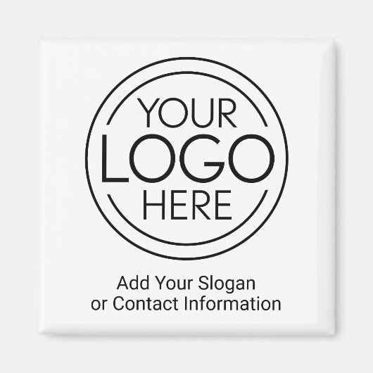 ロゴビジネスのミニマル企業のリストのモダン追加 マグネット (正面)