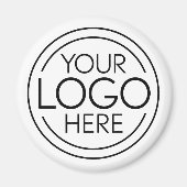 ロゴビジネスのミニマル企業のリストのモダン追加 マグネット (正面)