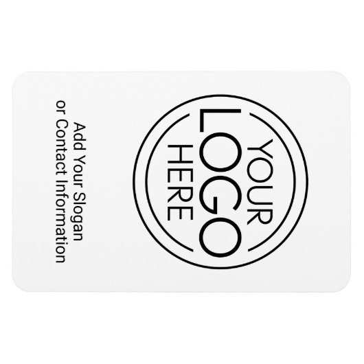 ロゴビジネスのミニマル企業のリストのモダン追加 マグネット (横)