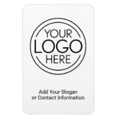 ロゴビジネスのミニマル企業のリストのモダン追加 マグネット (縦)