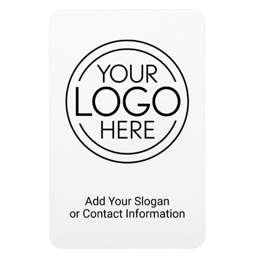 ロゴビジネスのミニマル企業のリストのモダン追加 マグネット (縦)