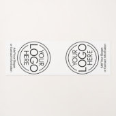 ロゴビジネスのミニマル企業のリストのモダン追加 ヨガマット (裏面(横))