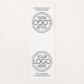 ロゴビジネスのミニマル企業のリストのモダン追加 ヨガマット (正面)