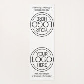 ロゴビジネスのミニマル企業のリストのモダン追加 ヨガマット (裏面)