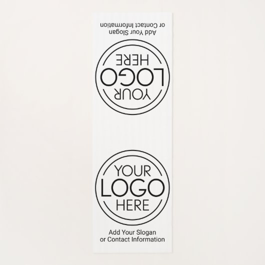 ロゴビジネスのミニマル企業のリストのモダン追加 ヨガマット (裏面)