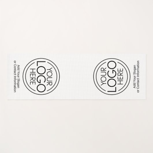 ロゴビジネスのミニマル企業のリストのモダン追加 ヨガマット (正面(横))