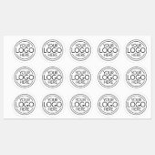 ロゴビジネスのミニマル企業のリストのモダン追加 ラベル (シート)