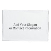 ロゴビジネスのミニマル企業のリストのモダン追加 枕カバー (裏面-左)