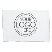 ロゴビジネスのミニマル企業のリストのモダン追加 枕カバー (正面左)