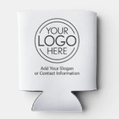 ロゴビジネスのミニマル企業のリストのモダン追加 缶クーラー (裏面)