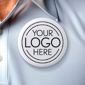 ロゴビジネスのミニマル企業のリストのモダン追加 缶バッジ