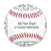 ロゴビジネスのミニマル企業のリストのモダン追加 野球ボール (正面)